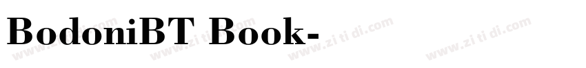 BodoniBT Book字体转换